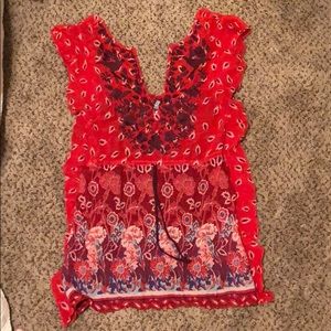 FREE PEOPLE LINED BLOUSE! Size 4!